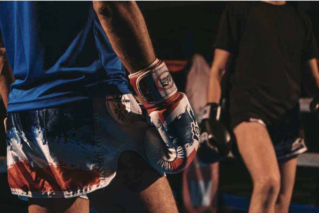 Beginner boxing session